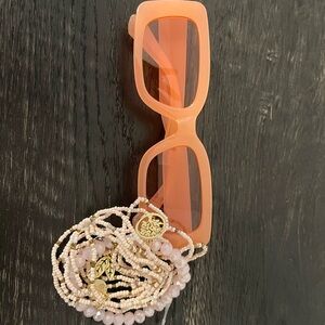 Sunglasses and bracelets